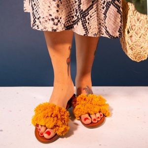 American Eagle Boho Fray Sandals